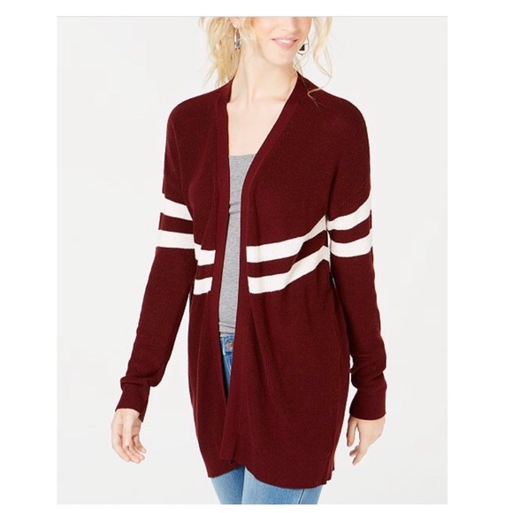 Hippie Rose Sweaters - 🏷 Hippie Rose Junior’s Varsity Stripe Cardigan